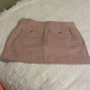 Eddie Bauer Corduroy Mini Skirt in Blush